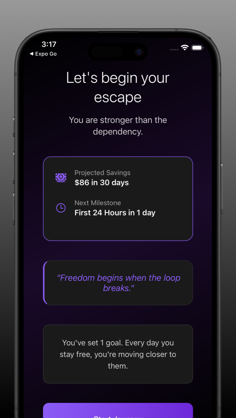 Progress and ritual screen